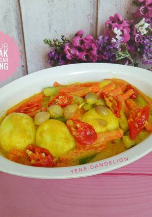 Foto resep Telur Kuah Acar Kuning #Dandelion