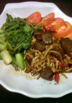 Foto resep Square Beef Teppanyaki Saus Tiram