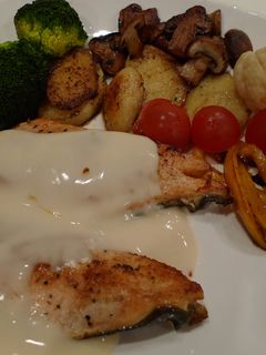 Foto resep White sauce salmon