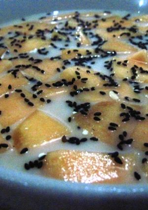 Foto resep Es Melon Wijen Hitam