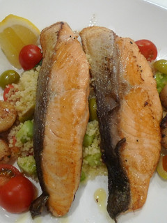 Foto resep Couscous with Salmon