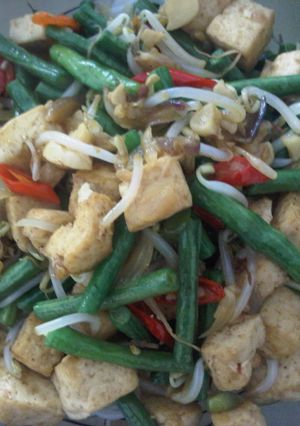 Foto resep Tumis Tahu Tauge Kacang Panjang