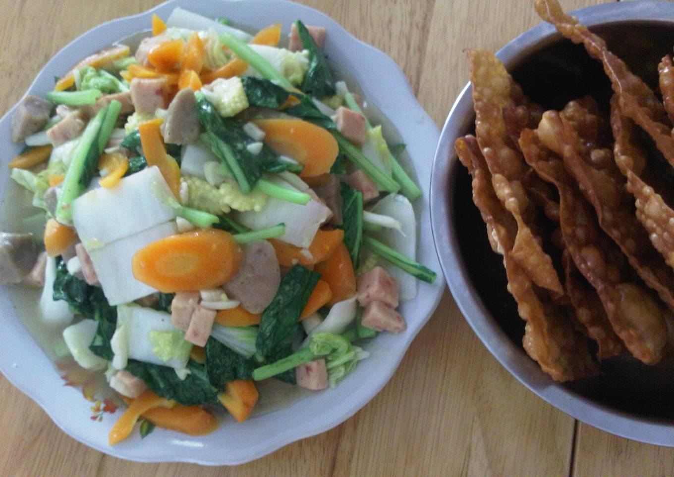 Capcay Goreng Ham