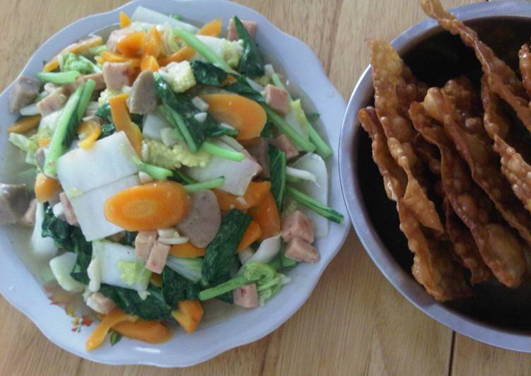 Capcay Goreng Ham