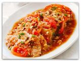 Fried Fish Fillet with Fresh Tomatoes in Tausi Sauce