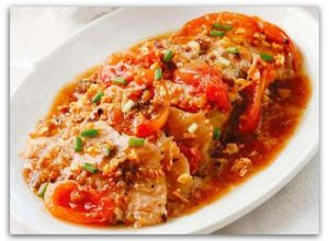 Foto resep Fried Fish Fillet with Fresh Tomatoes in Tausi Sauce