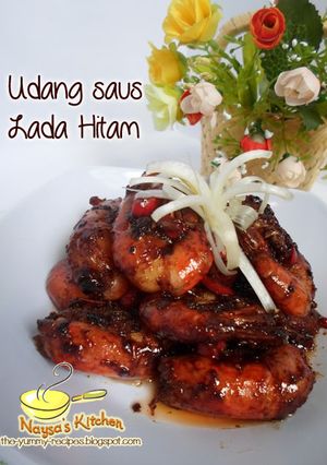Foto resep Udang Saus Lada Hitam