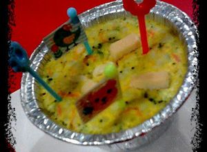 Foto resep macaroni schotel pelangi *edisi bayi 8+*