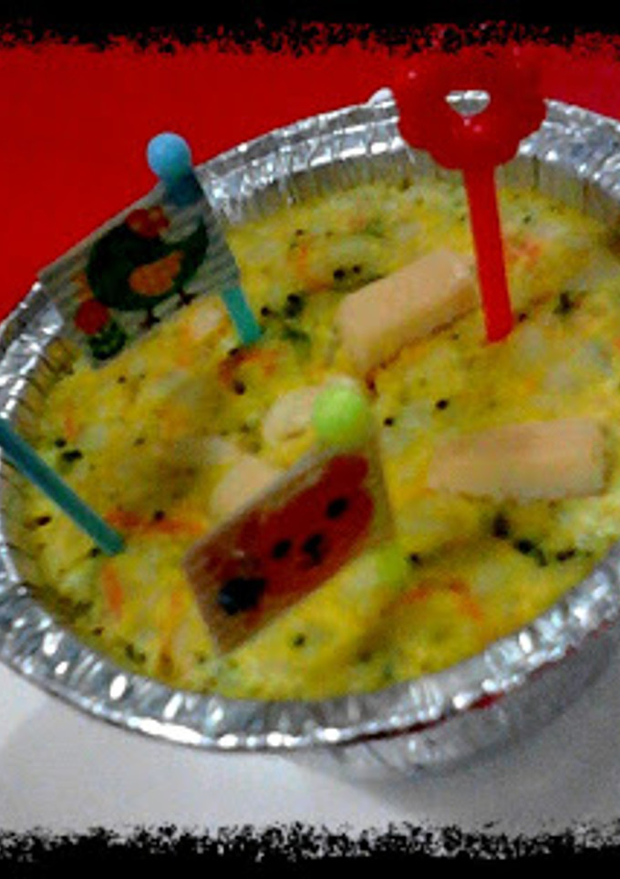 Foto resep macaroni schotel pelangi *edisi bayi 8+*