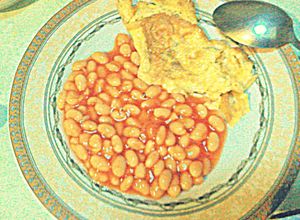 Foto resep Baked Bean with Scramble Eggs