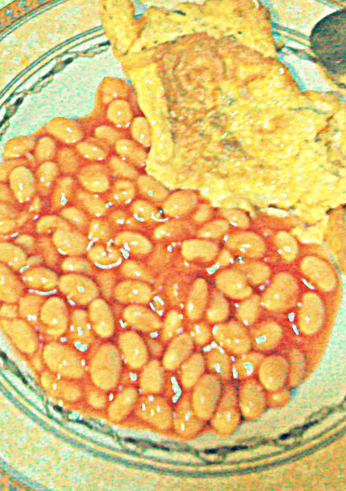 Foto resep Baked Bean with Scramble Eggs