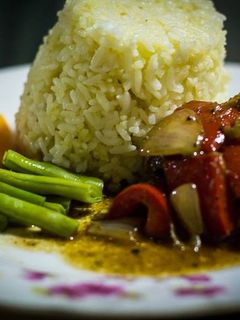 Foto resep Black Pepper Chicken with Butter rice