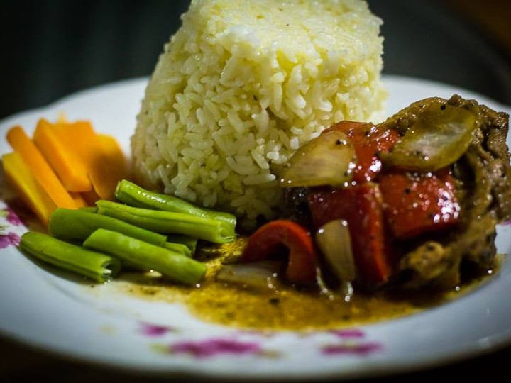 Resep Black Pepper Chicken with Butter rice yang Menggugah Selera