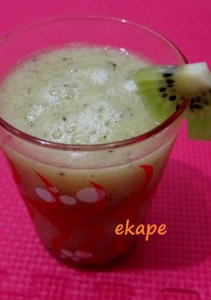 Foto resep Blewah Lemon Kiwi Smoothie
