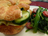 Smoked Salmon and Cream Cheese Croissant