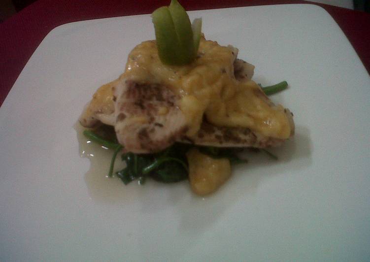 Steamed Fish With Bechamel Sauce