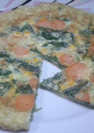 Foto resep Omelet Bayam Jagung
