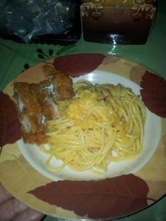 Foto resep Spaghetti saus telur asin