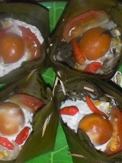 Foto resep PEPES TELUR ASIN DAUN KEMANGI