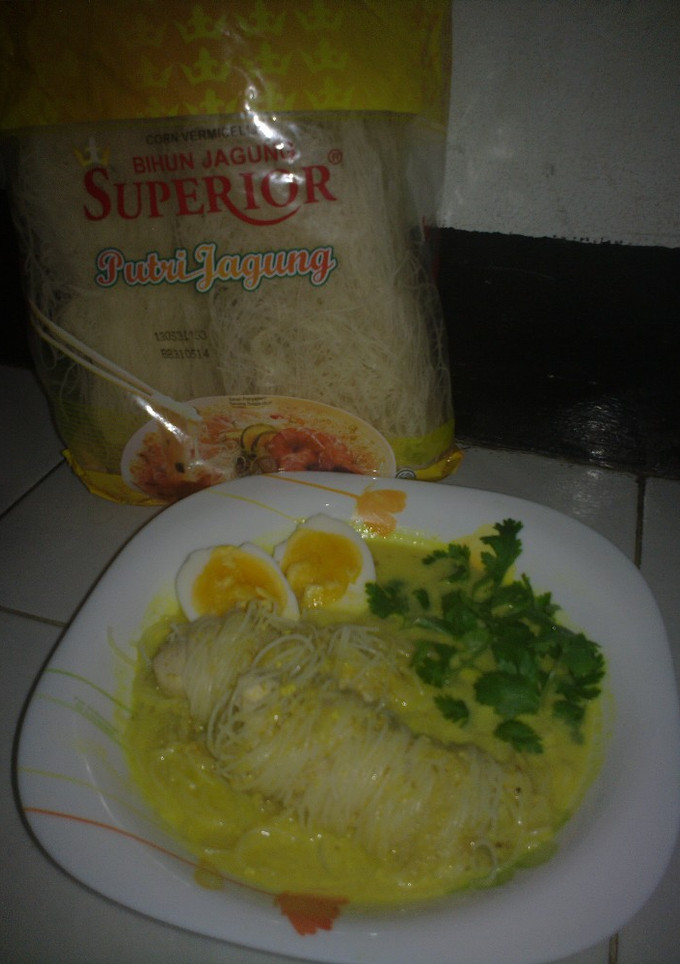 Foto resep Ayam Gulung Bihun Kuah Lemak