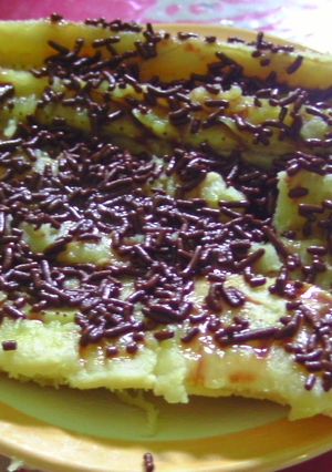 Foto resep Pisang Rebus Tabur Coklat