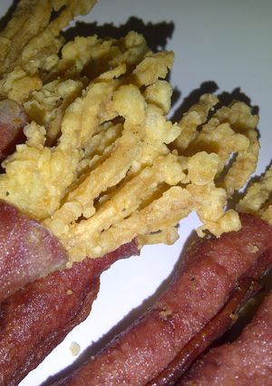 Foto resep JAMUR ENOKI GULUNG DAGING ASAP