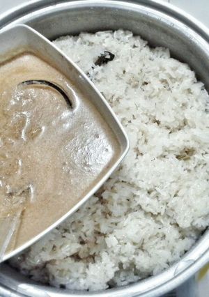 Foto resep ketan kuah durian