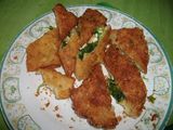 roti isi bayam (bayam&ayam) keju