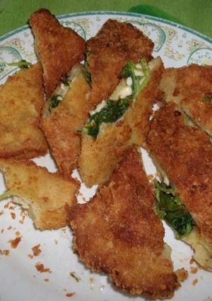 Foto resep roti isi bayam (bayam&ayam) keju