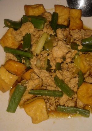 Foto resep Buncis ayam Tahu
