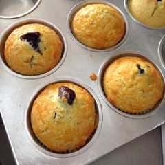 Foto resep blueberry muffin