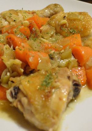 Foto resep Baked chicken with vegetable