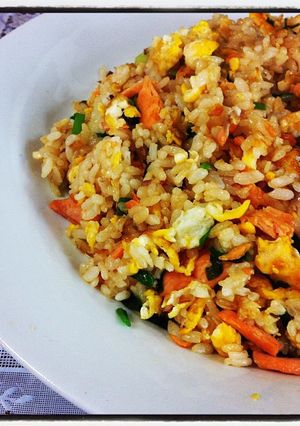 Foto resep Nasi Goreng Salmon