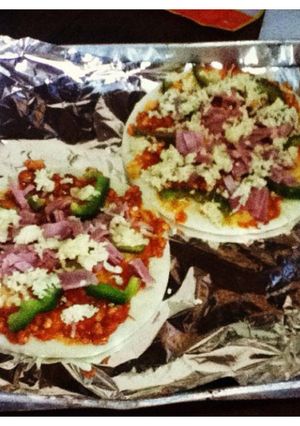 Foto resep pizza Bolognese