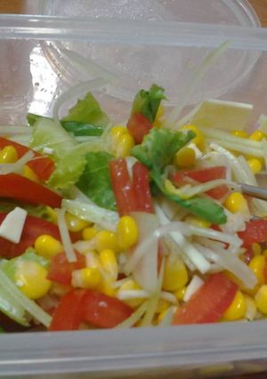 Foto resep Salad sayur simple