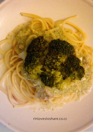Foto resep Pasta with creamy broccoli sauce