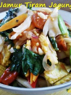 Foto resep Tumis Jamur Tiram Jagung Ceria