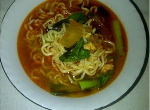 Foto resep Mie Pedas Kimchi Ayam Seafood