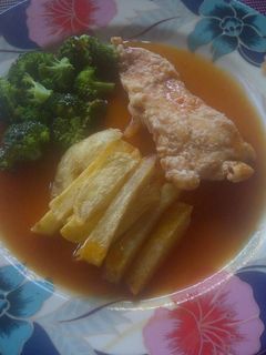 Foto resep Chicken crispy steak with tomato sauce