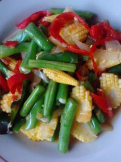 Foto resep tumis buncis jagung muda