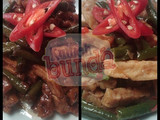 Oseng Kacang panjang - Tahu - Tempe