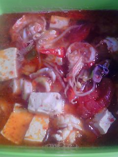 Foto resep SUP TAHU SEAFOOD PEDAS