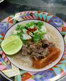 Vietnamese Spicy Beef Rice Vermicelli (Bun Bo Hue)