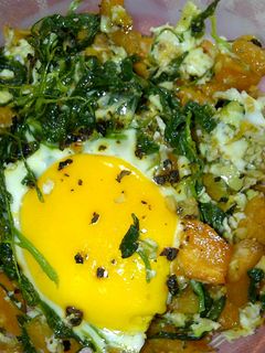 Foto resep Baked Sweet Potato with spinach