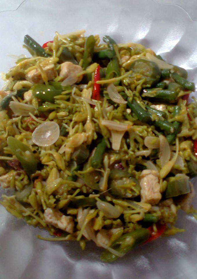 Foto resep oseng bunga pepaya