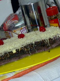 Foto resep Brownies Kukus Ubi Ungu Lapis Selai Choconut