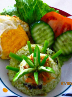 Foto resep Nasi Goreng Hijau