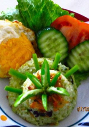 Foto resep Nasi Goreng Hijau