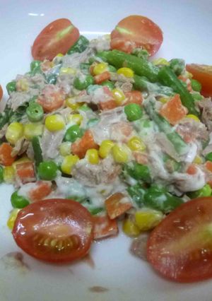 Foto resep Salad Sayur Tuna Mayonese