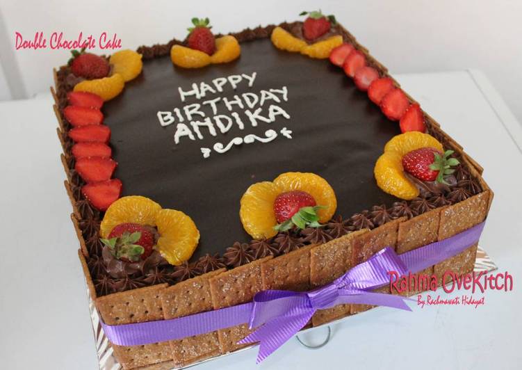 Rahasia Bikin Chocolate Cappuccino Cake Layered with Chocolate Pudding, Enak Banget